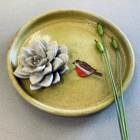 Robin Mini Pin Brooch - Sprouts of Bristol