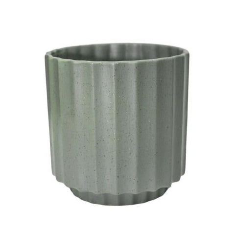 Sage Green Bourton Scalloped Planter - Sprouts of Bristol