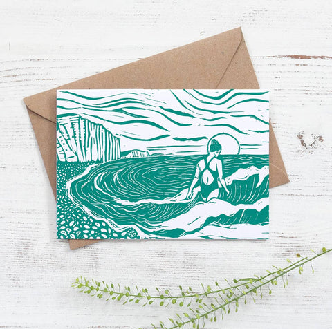 Seas The Day Greetings Card - Sprouts of Bristol