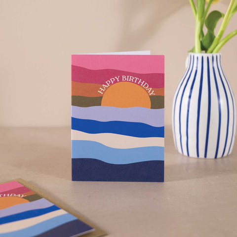 Seascape Greetings Card - Sprouts of Bristol