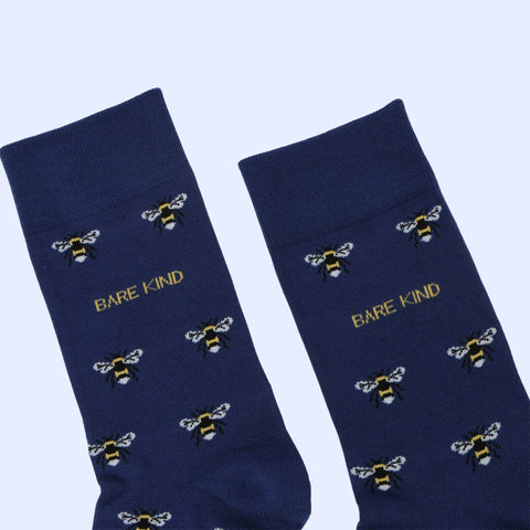 Small Motif Bee Bamboo Socks - Sprouts of Bristol