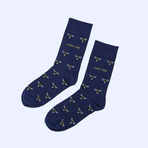 Small Motif Bee Bamboo Socks - Sprouts of Bristol