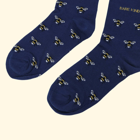 Small Motif Bee Bamboo Socks - Sprouts of Bristol