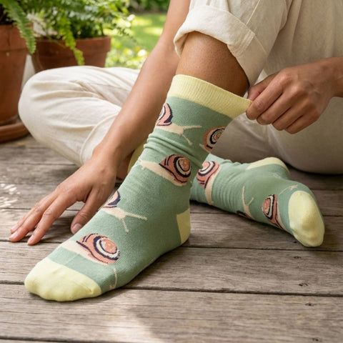 Snail Bamboo Socks - Sprouts of Bristol