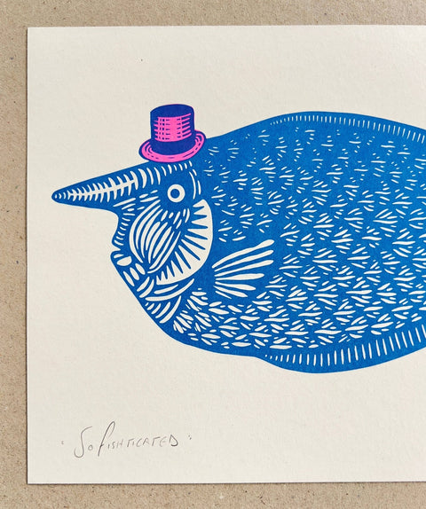 SoFishticated – Riso Art Print - Sprouts of Bristol