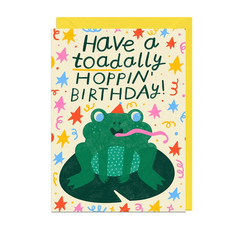 TOAD HOPPIN BIRTHDAY Greetings Card - Sprouts of Bristol