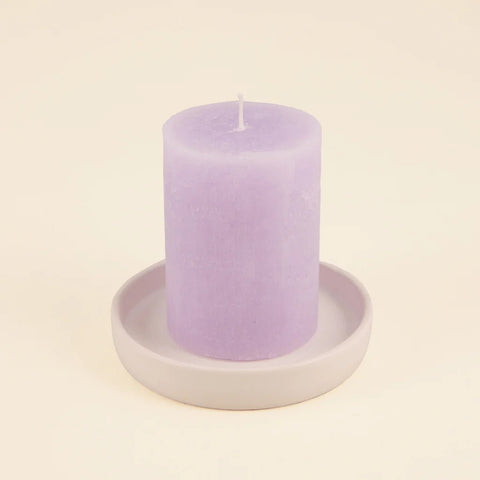 Tranquillity Fragranced Coloured Pillar - Sprouts of Bristol