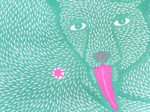 Wet Ass Penelope – Riso Cat Art Print - Sprouts of Bristol