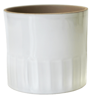 Azure Linear Gloss White Planter - Sprouts of Bristol