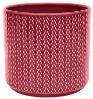 Chevron Planter in Ruby - Sprouts of Bristol