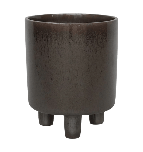 Pisa Reactive Glaze Planter in Mocha - Sprouts of Bristol