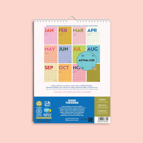 2026 Calendar | Colourburst | A4 - Sprouts of Bristol