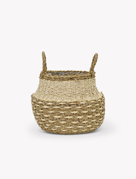 Kingsmead Belly Basket Pot in Seagrass