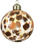 Abstract Leopard Print Glass Bauble Hanging Decoration - Sprouts of Bristol