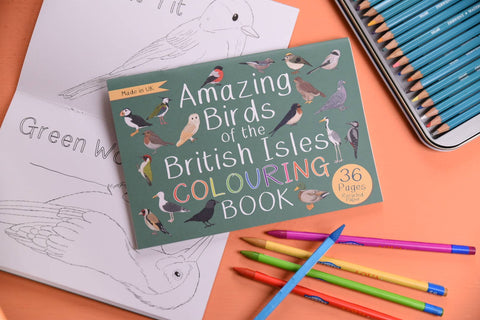 Amazing Birds of the British Isles Colouring Book - Sprouts of Bristol