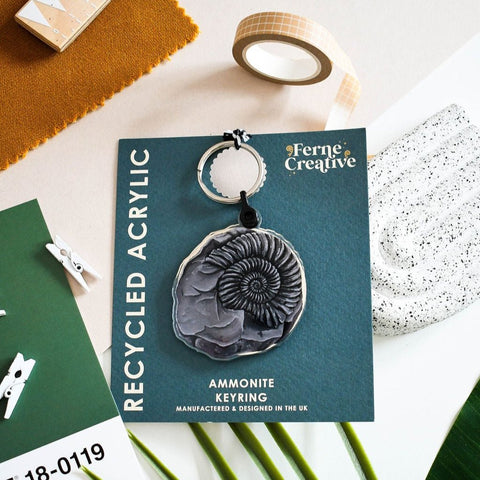 Ammonite Fossil Keyring - Sprouts of Bristol