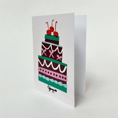 Ant Birthday Cake Greetings Card - Sprouts of Bristol