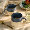 Bladon Half Glazed Mug – Steel Blue Stoneware - Sprouts of Bristol