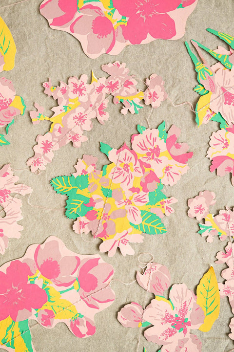 Blossom Sewn Garland - Sprouts of Bristol