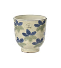 Blue and Green Hand - Painted Flower Pot - Sprouts of Bristol