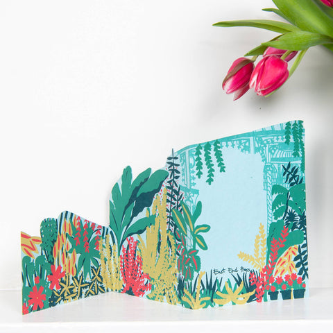 Botanic Garden Hand Screen Printed Greetings Card - Sprouts of Bristol