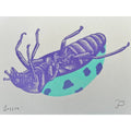 'Bugger' Ladybird Riso Art Print - Sprouts of Bristol