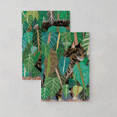 Cats in Leaves Notebook - Sprouts of Bristol