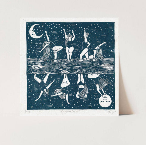 Celestial Bodies Greetings Card - Sprouts of Bristol