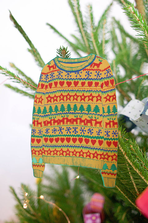 Christmas Jumpers Sewn Garland - Sprouts of Bristol