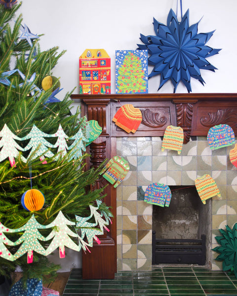 Christmas Jumpers Sewn Garland - Sprouts of Bristol