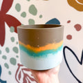 Cocoa Brown Jesmonite Pot [Beneath the Canopy RHS Collab] - Sprouts of Bristol