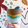Cocoa Brown Jesmonite Pot [Beneath the Canopy RHS Collab] - Sprouts of Bristol