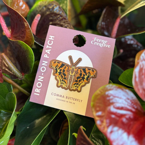 Comma Butterfly Embroidered Iron - On Patch - Sprouts of Bristol