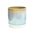 Copenhagen Plant Pot in Aqua Blue Two Tone Reactive Glaze - Sprouts of Bristol