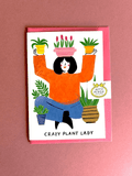 Crazy Plant Lady Greetings Card - Sprouts of Bristol