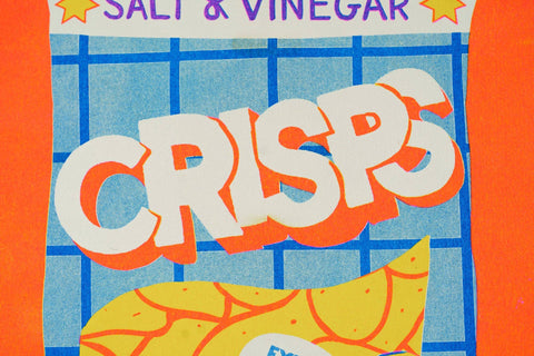 Crisps Risograph A4 Print - Sprouts of Bristol