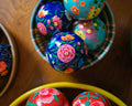 Deep Blue Florals Bauble - Sprouts of Bristol