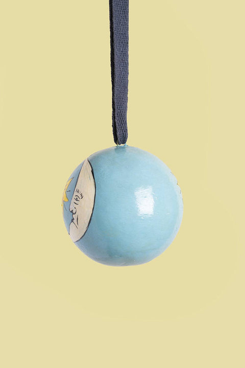 The Moon Blue Bauble