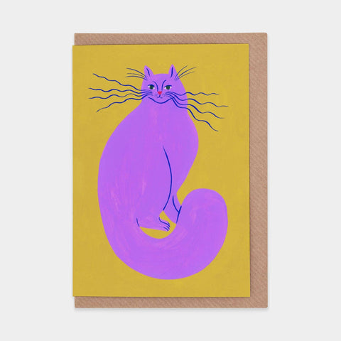 Electric Whiskers Greetings Card - Sprouts of Bristol