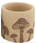 Etched Style Mushroom Planter in Brown - Sprouts of Bristol