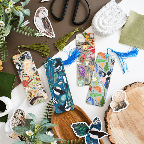 Eurasian Magpie Bookmark – Illustrated Bird Bookmark by Ferne Creative - Sprouts of Bristol