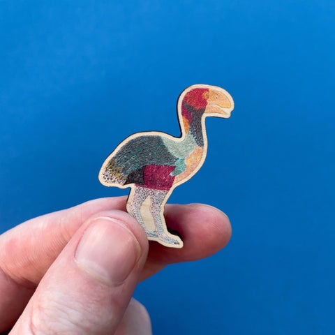 Extinct Gastornis Wooden Pin - Sprouts of Bristol