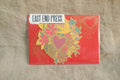 Floral Heart Hand Screen Printed Greetings Card - Sprouts of Bristol