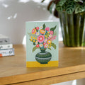 Flowers in a Vase 1 Greetings Card - Sprouts of Bristol