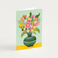 Flowers in a Vase 1 Greetings Card - Sprouts of Bristol