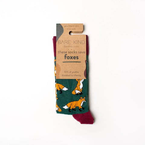 Fox Bamboo Socks - Sprouts of Bristol
