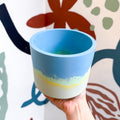 Fresh Water Blue Jesmonite Pot [Beneath the Canopy RHS Collab] - Sprouts of Bristol