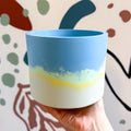 Fresh Water Blue Jesmonite Pot [Beneath the Canopy RHS Collab] - Sprouts of Bristol