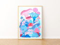 Froggy A3 Risograph Print - Sprouts of Bristol