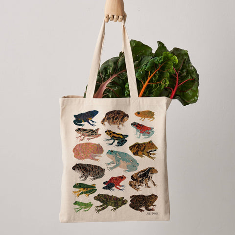 Frogs Canvas Tote Bag - Sprouts of Bristol